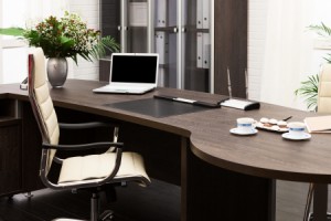 Livraison de fleurs sur un lieu de travail