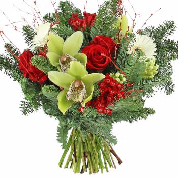 Bouquet de fleurs - Cymbidiums de Noël