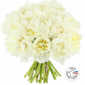 Bouquet de fleurs - Pivoines Blanches
