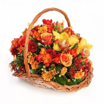 Funeral - Colorful Mourning Basket