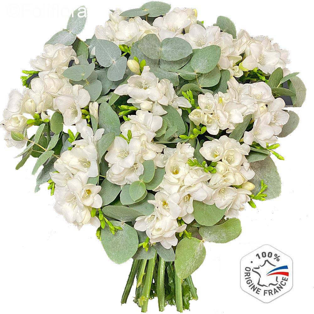 Scented white freesias delivery - Bouquet of flowers - Foliflora