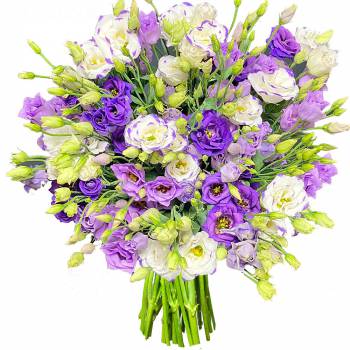 Bouquet de fleurs - Lisianthus Turbulence de Bleus