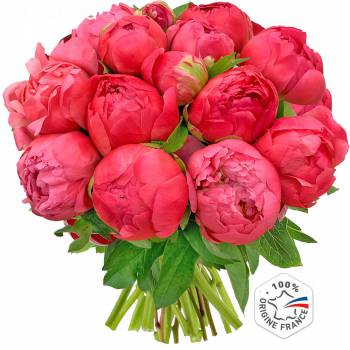 Mazzo di fiori - Peonie con fascino di corallo