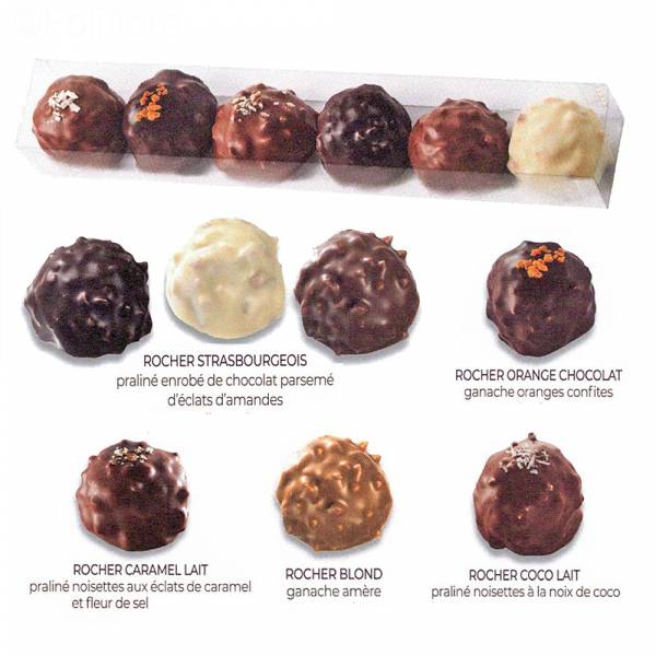 Variedade de Chocolates Rochers