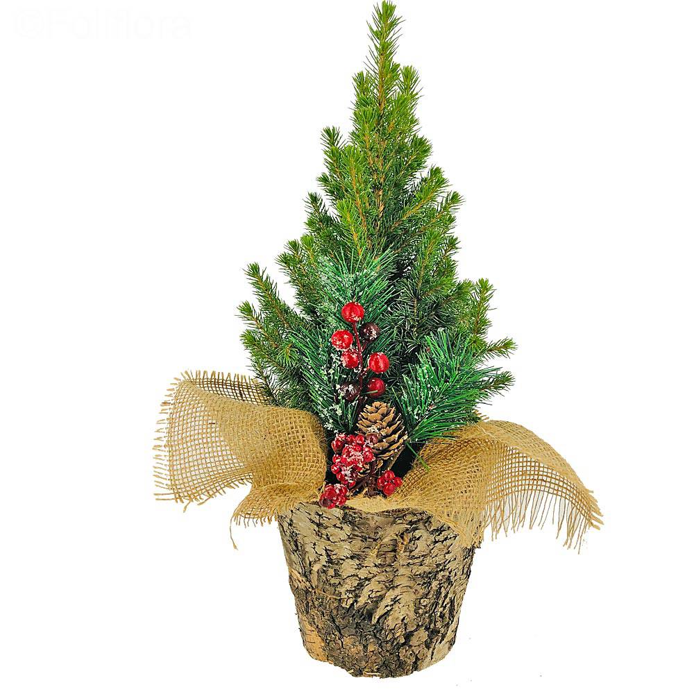 Livraison sapin de noël décoré - Plante verte - Foliflora