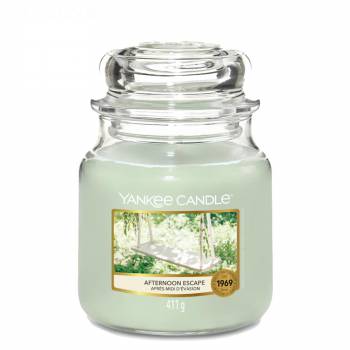 Livraison en moins de 24h : Bougie Yankee Candle - Afternoon Escape - Moyenne Jarre (411g)