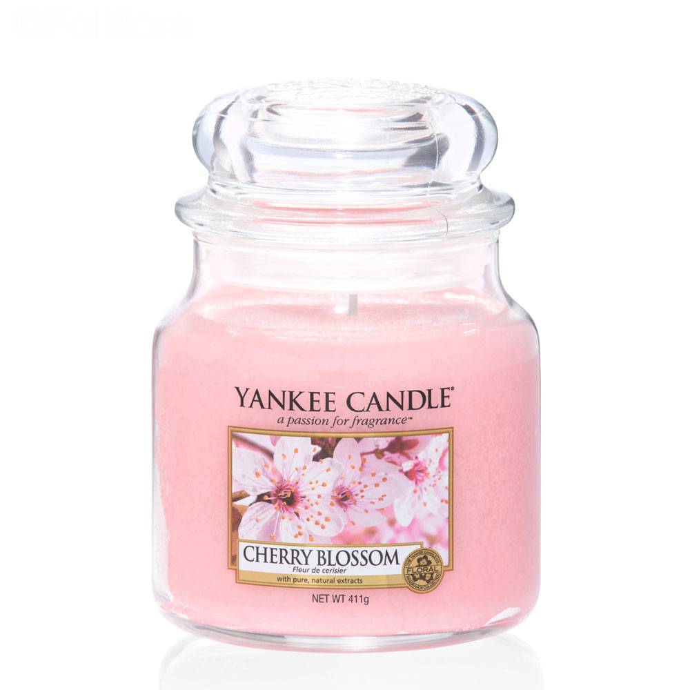 Livraison bougie yankee candle - cherry blossom - moyenne jarre