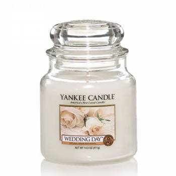 Livraison express : Bougie Yankee Candle - Wedding Day - Petite Jarre (104g)